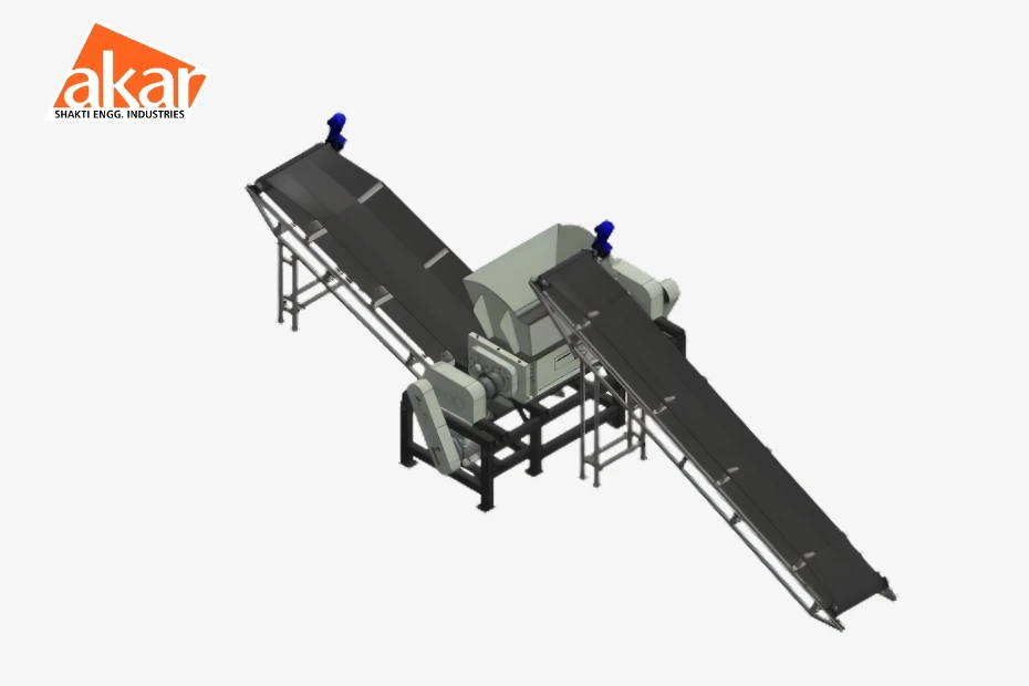Biomass Shredder (Dual Shaft)